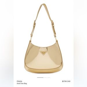 PRADA
Gold Cleo Bag
$3795 CAD